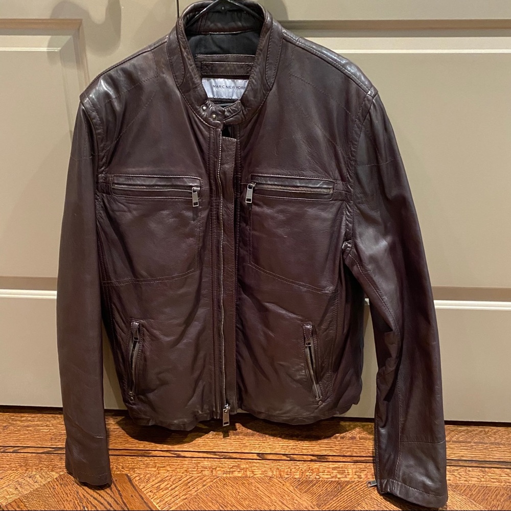 Andrew Marc by Marc New York Leather Jacket Size L
